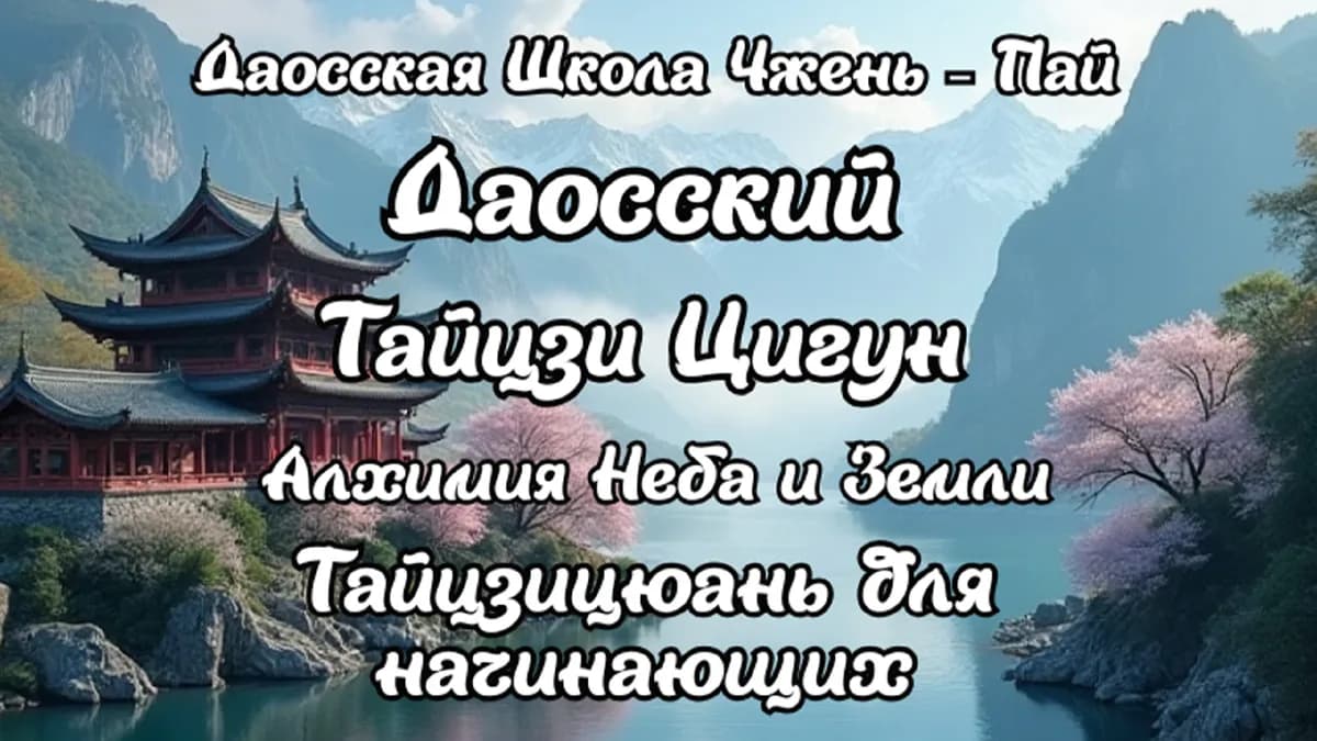 Оздоровительные техники Цигун Даосский Тайцзи Цигун "Алхимия Неба и Земли"Входные Врата